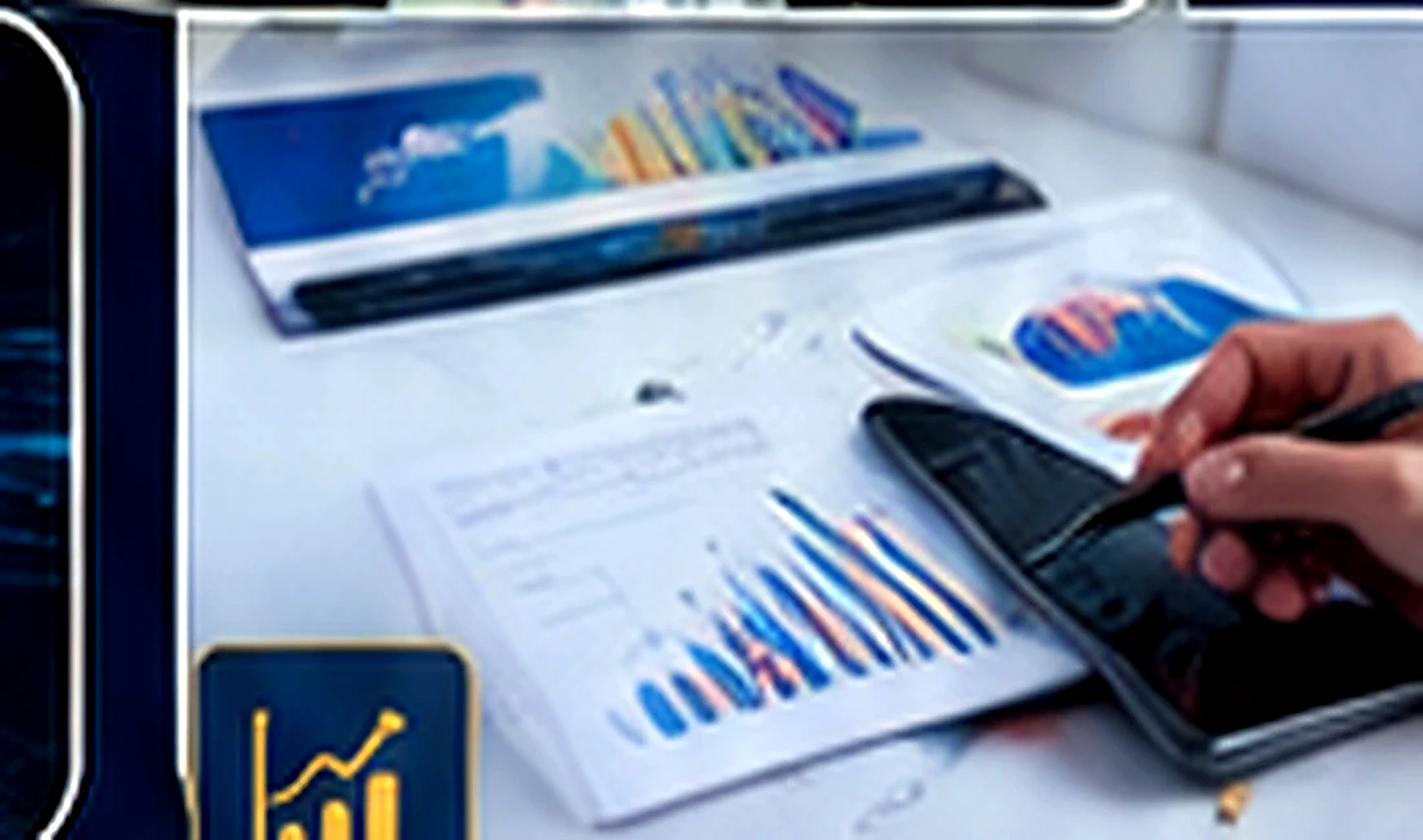 Financial dashboard representing finance support